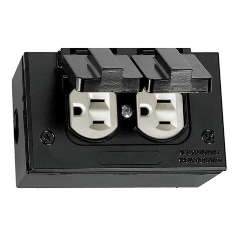 outdoor electrical box black